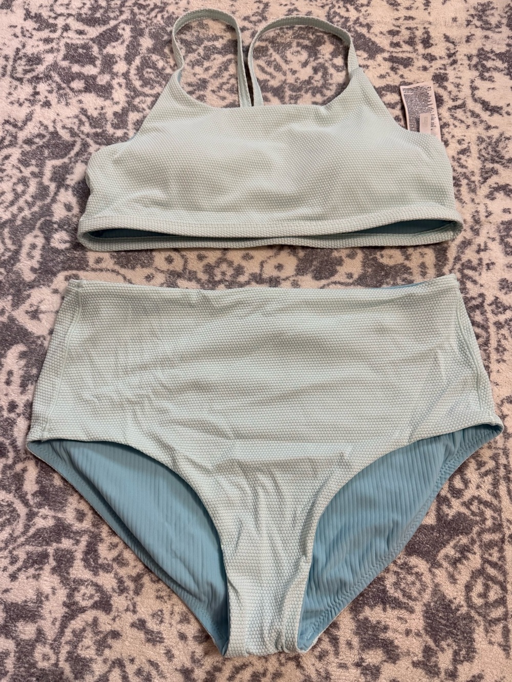 Athleta Girl Reversible Textured Two-Piece Swimsuit